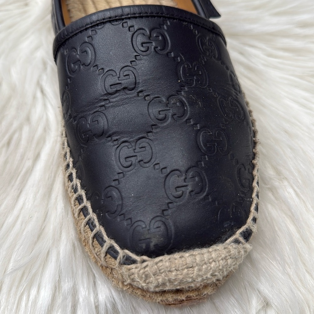 GUCCI Micro Guccissima Leather Espadrilles - Picture 3 of 16